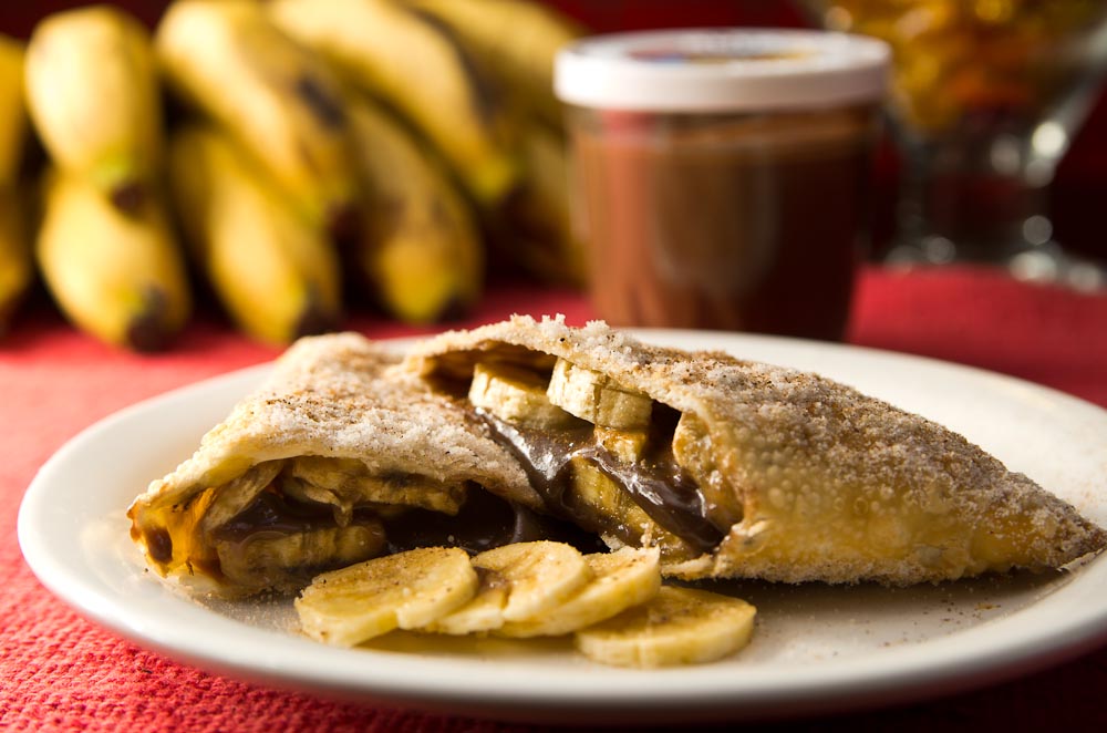 Pastel de banana com Nutella